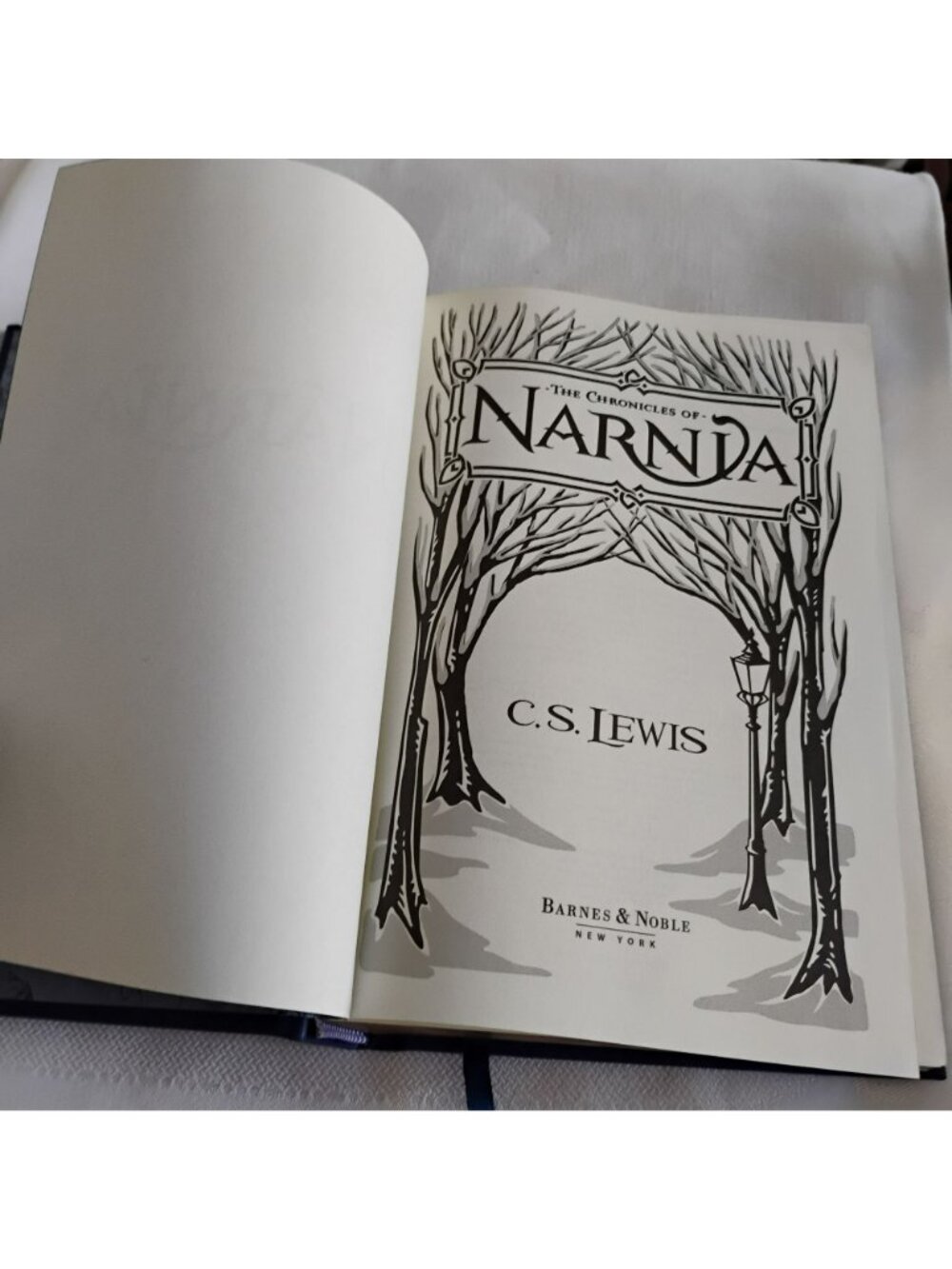 The Chronicles Of Narnia Barnes & Noble Leatherbound Omnibus C.S. Lewis 2010 - Picture 5 of 9